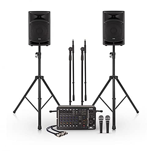SubZero P810 10 Bluetooth PA System with Mics and Stands