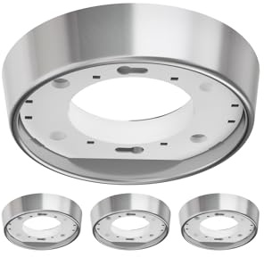 ledscom.de 4 st takarmaturer/lampfattningar INEL, matt rostfritt stål, 1 st GX53 max. 25 W