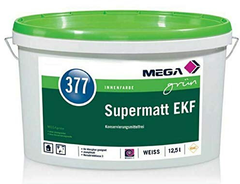 MEGA 377 Supermatt EKF weiß Innenfarbe Wandfarbe Innenwandfarbe 12,5 L