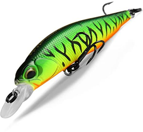 Wobbler BASS Slicker M63 SP in Color C 6,3 cm Köder fürs Angeln auf Barsch Zander Hecht & Co,flachlaufend