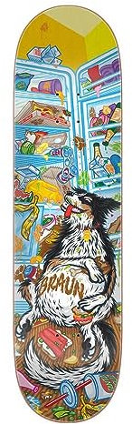 Santa Cruz Skateboard Deck Braun Munchies Everslick 21 x 80,8 cm