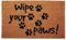 KorhLeoh Welcome Mats for Outdoor Entrance & Front Door - Fun Stay-Clean Non Slip Pet Mats