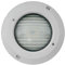 Proyector para piscina tipo PAR-56, color blanco, con nicho, ideal para iluminación subacuática y ambientación en espacios exteriores.