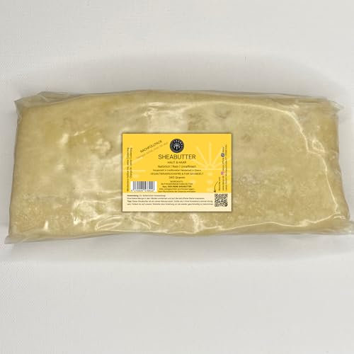 LASOYI Sheabutter unraffiniert traditionell hergestellt aus Wildsammlung Nachfüllpack 1 Kg (3x 340 Gramm)