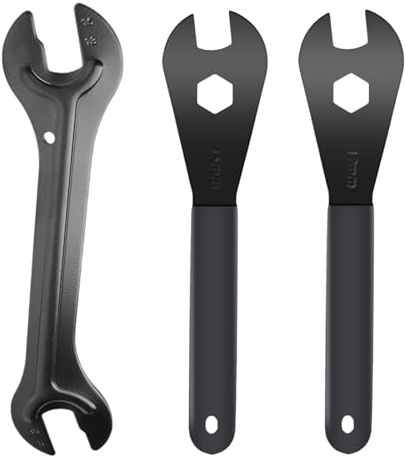 Greyoe Bicycle Cone Wrench Set (13/14/15/16/17 mm), Pedal Wrench, Combination Wrench, Bicycle Tool Wheel Hub Axle Nut Install Remover Cycling Wrench