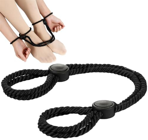 NHQZ Menottes en Corde Réglable, Cordes de Bondage Sexuel, Kit BDSM Jouets Sexuels Érotiques pour Adulte Couple