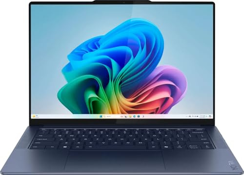 Lenovo Yoga Slim 7 14Q8X9 Ordinateur portable 14,5 2944 x 1840 Touch 90 Hz 12 cœurs Snapdragon X Elite X1E-78-100 Qualcomm Adreno GPU 16 Go LPDDR5 1 To SSD/Backlit KB / Win11 Home/Cosmic Blue / USB