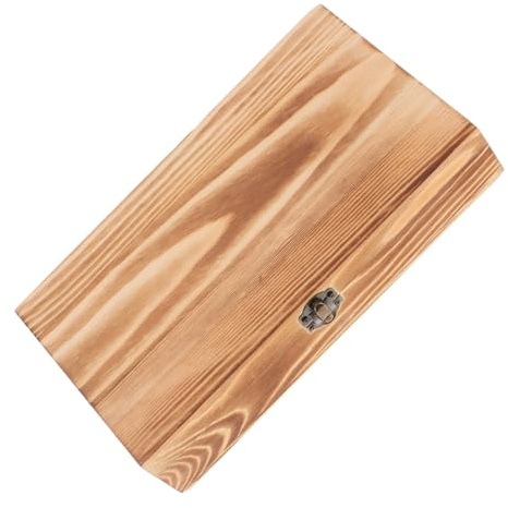 NOLITOY Caja De Madera Para Guardar Joyas Contenedor De Madera Para Guardar Recuerdos Con Tapa Abatible Contenedor Rectangular Sin