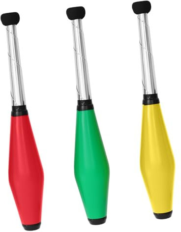 Toyvian 3st Jonglierstock Kinderspielzeug Im Freien Spielzeug Für Draußen Jonglierstöcke Für Anfänger Lustige Jonglierstöcke Hand Sticks Zirkus Jonglieren Diabolo Eva Schnur Blumenstab