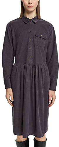 ESPRIT Cordkleid mit Taschen - Anthracite