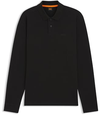 BOSS Mens Petempestolong Logo-Detail Polo Shirt in a Cotton Blend
