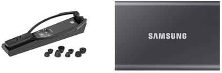 Der kabellose & Samsung Portable SSD T7, 1 TB, USB 3.2 Gen.2, 1.050 MB/s Lesen, 1.000 MB/s Schreiben, Externe SSD Festplatte für Mac, PC, Smartphone und Spielkonsole, Grau, MU-PC1T0T/WW