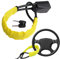 Steering Wheel Lock, Universal Steering Lock, Car Steering Wheel Locks, Steering Wheel to Seat Belt Lock, High Visibility Car Lock Anti-Theft Device, Heavy Duty, 3 Keys