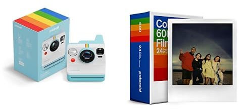 Polaroid - Now Gen3 - Cámara Instantánea + Pack Triple Color (24 Fotos) - Artic Blue