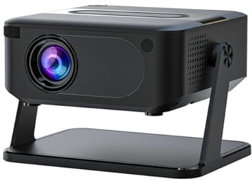 Azull Proyector Beam 4K Portátil con Android, Bluetooth 5.0, Altavoz, WiFi 6, Cine en Casa, TV, Smartphone, Resolución 720P, Enchufe Europeo.