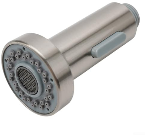 DAZZLEEX Rubinetto miscelatore per lavello da cucina, ugello di ricambio con doppia regolazione pioggia e schiuma, plastica ABS, finitura cromata, connettore G 1/2 pollici, facile da installare