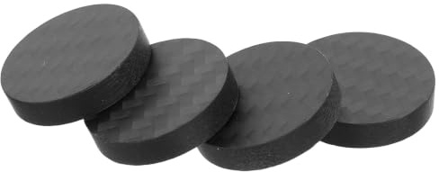 PENIKOKO 4 St Hifi Högtalarfötter i Kolfiber Vibrationsdämpande Isoleringsplattor för Förstärkare Skivspelare och Hemmaljudsystem Stabiliserande och Resonansreducerande Pads