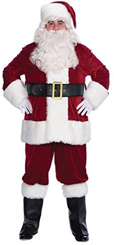 Halco 799 10 Piece Complete velours costume de Santa-Taille 42-48 veste ceinture jusqu'- 52