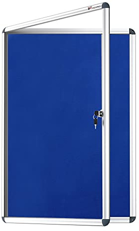 VIZ-PRO Bacheca con serratura, a prova di manomissione, 900 x 600 mm