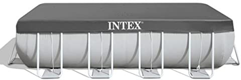 Intex - Bache de protection piscine tubulaire rectangle Intex 5,49 x 2,74 m