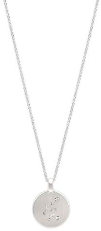 PILGRIM Jewelry Halskette mit Sternzeichen und Kristall (Versilbert - Wassermann Sternzeichen)…