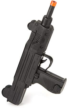 W WIDMANN MILANO Party Fashion UZI Maschinengewehr mit Sound für Militär-Soldat Kunststoff - Schwarz