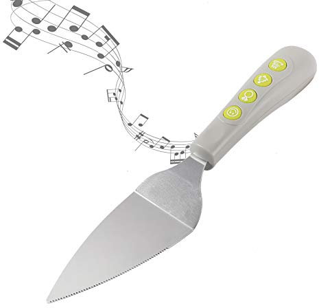 I-TOTAL®- Paletta Musicale per Torte, Taglia Torta con Musica, 4 Canzoni