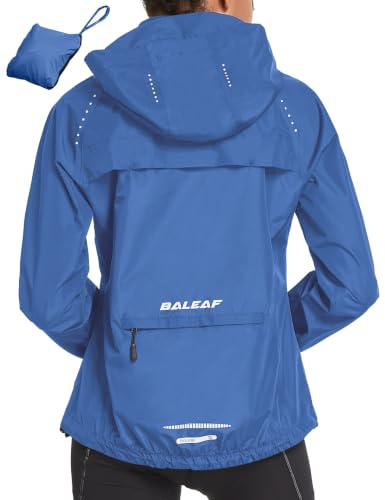 baleaf Cycliste Coupe Vent Femme, Vélo Jacket De Pluie Imperméable Randonnée Les Quatre Saisons Bike Coupe Extérieure Légère Résistante