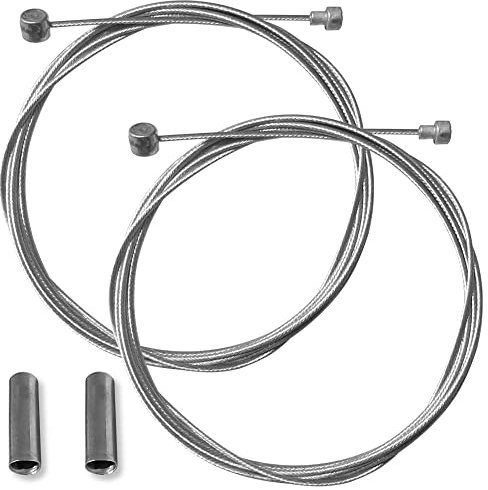 cyclingcolors 2x universal bremsinnenzug 2m fahrrad für vorder oder hinterrad mit birnen und walzennippel kabel endhülsen