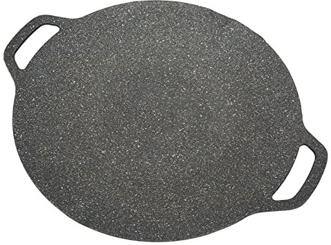 TOPINCN Griglia coreana, struttura rotonda per barbecue, rivestimento a 6 strati, in alluminio pressofuso, per barbecue (30 cm)