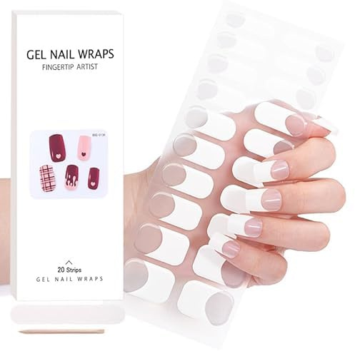 INTEROOKIE – autocollant de soin des ongles en gel français, film de vernis à ongles UV, semi-durcissant (0238)