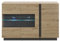 Furn.Design Sideboard in Eiche Artisan und grau Graphit Kommode Wohnzimmer Esszimmer Anrichte Mehrzweckschrank mit viel Stauraum 138 x 91 cm Louna (Kommode 1)