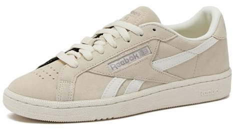 Reebok Club C Grounds UK Womens Shoes, Casual Women's Fashion Sneakers, Vintage Chalk/Chalk/Sand, 6