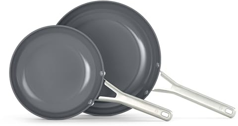 Calphalon® Ceramic Nonstick 8 and 10 Frying Pan Set, Silver Ash