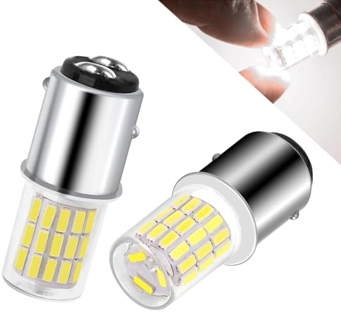 Bsxywa 2-Stück LED Weiß Leuchtkraft Glühbirne 6000K, Doppelkontaktsockel, Hohe und niedrige Helligkeit, Für Landschaft Beleuchtung etc.