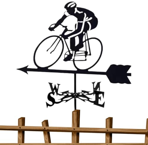 Mwqpgyh Girouettes pour Cour – Girouette pour Cyclistes – Indicateur de Direction – Outils de Mesure – Décoration pour Toit, Cour, Patio, Cour, pelouse, Ferme, clôture, Garage