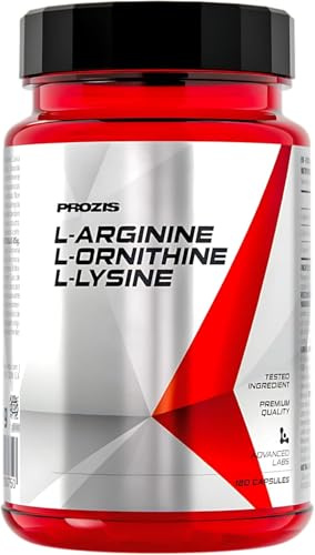 Prozìs L-Arginina L-Ornitina L-Lisina, 120 Capsule - Aminoacidi per crescita muscolare