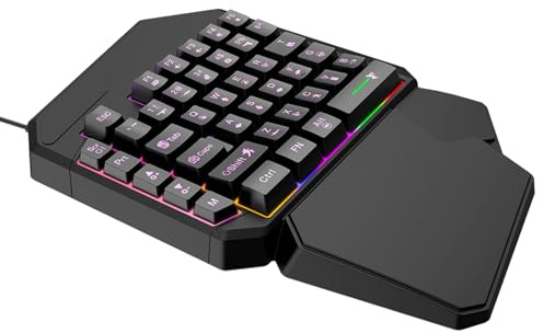 Teclado de 1 mano | Teclado programable para teléfono móvil con 1 mano