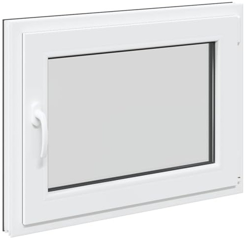 vidaXL Tilt & Turn Källarfönster RISOR 60 x 100 cm PVC och glas