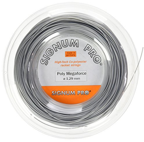 Signum Saitenrolle Poly Megaforce - Cordaje de Raqueta de Tenis, Talla 200 m