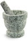 Gramercy Kitchen Company Ensemble mortier et pilon avec bol en granit non-poli et éplucheur d'ail Capacité de 1,5 tasse avec coussinet de protection pour la stabilité et la protection des plans de travail
