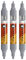 Molotow One4All Acrylic Twin Marker (Strichstärke 1.5 mm und 4 mm, hochdeckend und permanent) 3 Stück Farbe 203 cool grau pastell