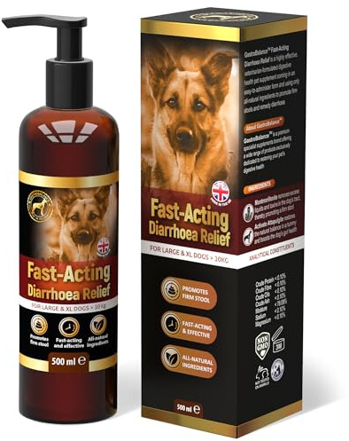 Traitement Anti diarrhée Chien - Soulagement diarrhée pour Chiens de Grande Taille > 10 kg (English)