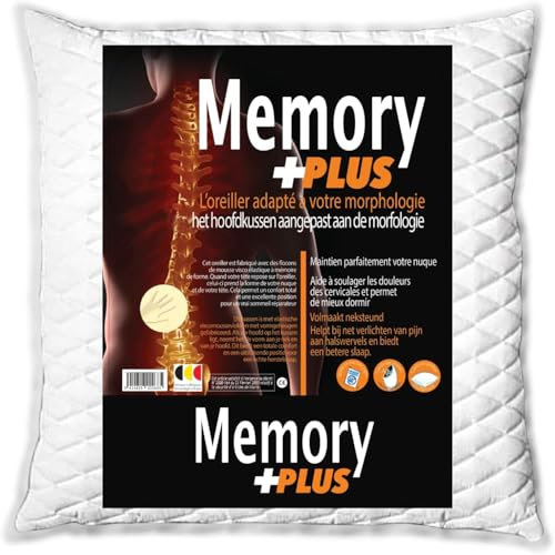 Almohada Viscoelastica 60 cm x 60 cm x 15 cm Almohada 60x60 Cojin Viscoelastico Cojin Cervical Sofa - Almohada Cervical Viscoelastica Antironquidos - Almohada Dormir De Lado Cojin Cervicales Y Cuello