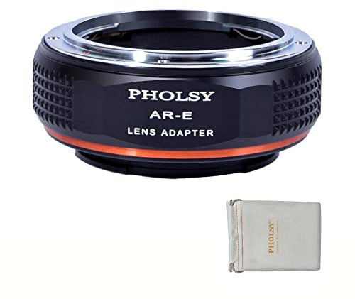 PHOLSY Objektivadapter Kompatibel mit Konica AR Objektiv auf Sony E Kameragehäuse Adapter für Sony Alpha a7 a6000 a6300 a6500 a5000 a5100 NEX 7/6/5, NEX 5N 3N, a9 ii, a7S iii ii, a7R v iv iii ii, a7C