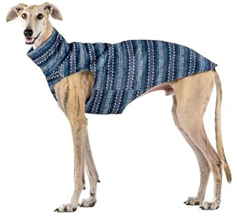 Jersey de Lana Acrílica: Estilo, Calidez y Comodidad - Diseño Elegante y Ajuste Protección contra el Frío - Ideal para Whippets, Galgos Lebreles y Galgos Italianos - Ethnic, Galgo-L