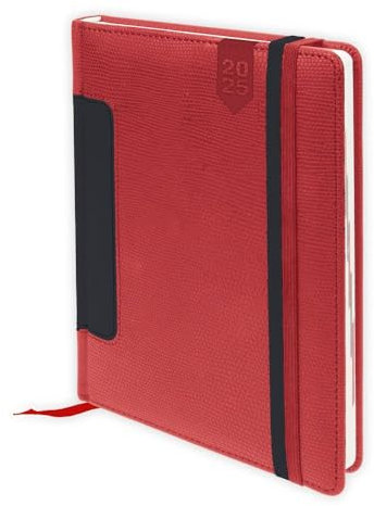 Trötsch Buchkalender A5 Rot 2025: Tagesplaner