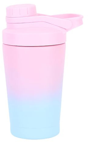 EACHPT Shaker Proteine 500ml, Passoire en Acier Inoxydable Isolé Vide Sans BPA Étanche