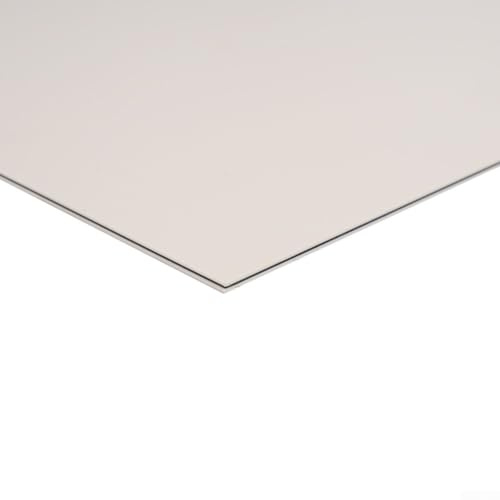 HpLive 440 x 290 mm Pickguard Blank Pickguard Foglia per chitarra elettrica, materiale fai da te, 3 strati per chitarra elettrica e basso (crema vintage)