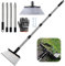 Reinigungsschaufel mit Stiel, Gartenschaufel Unkraut, Multifunktionale Gartenschaufel, Outdoor Garten Reinigungsschaufel, Garten Reinigungsschaber, Zum Schaufeln von Gras, Erde und Moos